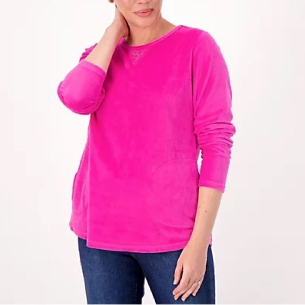 Quacker Factory Sparkle and Shine Top NWT - image 2